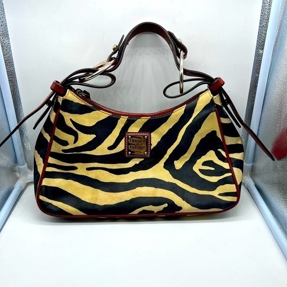 DOONEY & BOURKE zebra exotic animal striped mini tote bag - Picture 1 of 16